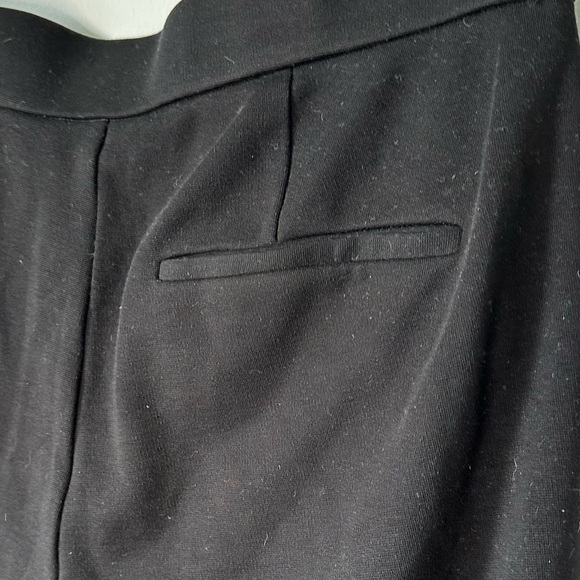 Eileen Fisher Tencel Ponte Pants Black Straight Pull On Stretch Casual Sz XS - Picture 6 of 7